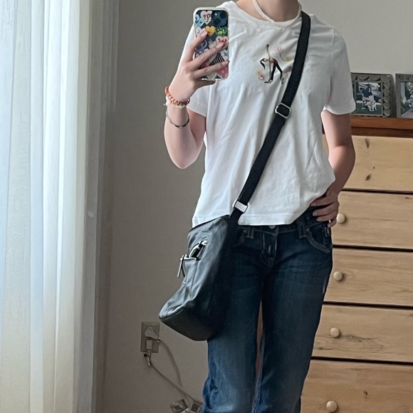 👜Vintage real leather shoulder bag: - Picture 3 of 12